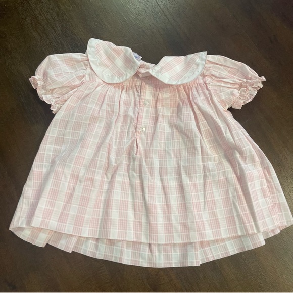 Vintage Petit Ami 18 months pink and white two piece dress set - Picture 6 of 7
